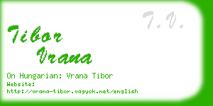 tibor vrana business card